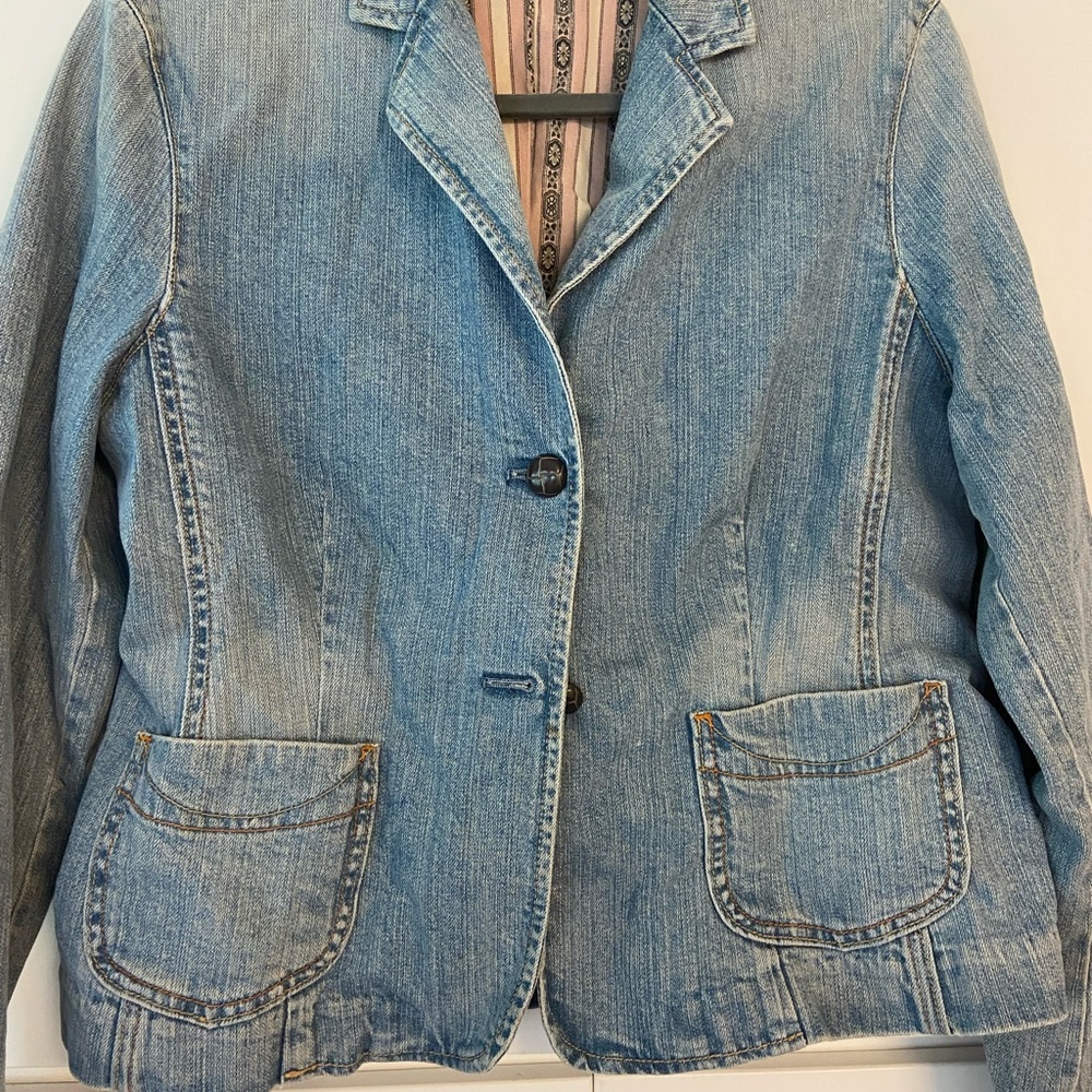 GAP Blue Jean Jacket with Tailored Silhouette